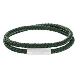 Pulseira Dupla Ajustável Homem em Pele Verde