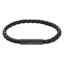 Pulseira Homem em Pele Preta