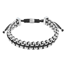 Pulseira em Aço e Preto