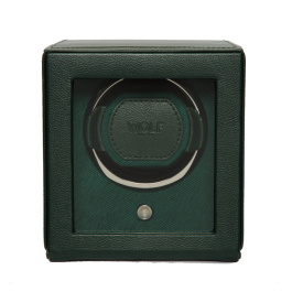 Caixa de Relógio Rotativa Unitária Verde