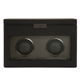 Caixa de Relógios Rotativa Dupla Axis