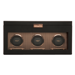 Caixa de Relógios Rotativa Tripla Axis