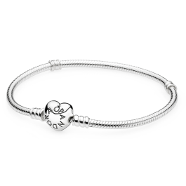 Pulseira Malha Snake e Coração Moments