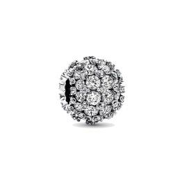Conta Pavé Redondo Brilhante