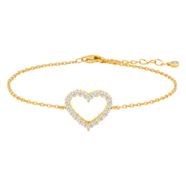 Pulseira OBINOR Coração Dourada