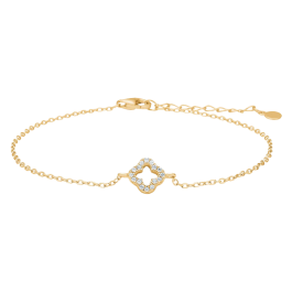 Pulseira PAMELANOR Trevo Dourada