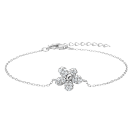 Pulseira PHOEBENOR Flor Prateada