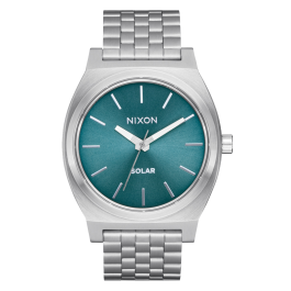 Relógio Time Teller Solar Azul e Prateado