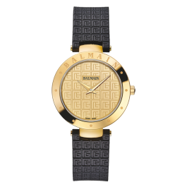 Relógio de Senhora Balmainia Bijou pvd dourado e Logo BB