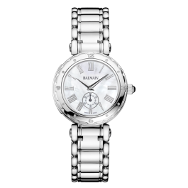 Relógio de Senhora Balmainia Lady aço mostrador madrepérola
