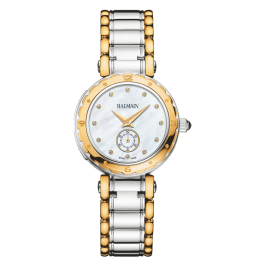 Relógio Senhora Balmania Lady Madrepérola Bicolor Diamantes