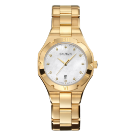 Relógio senhora Be Balmain em PVD dourado e Diamantes