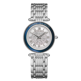 Relógio Senhora Haute Elegance Vintage Aço e Azul