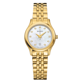 Relógio Balmain Beleganza Lady gold pvd diamantes
