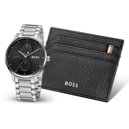 Set Relógio BOSS TYLER e Porta Cartões