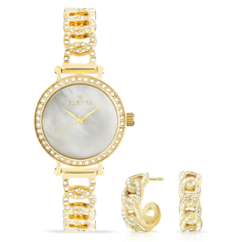 Box Relógio Mulher Celebration Gold