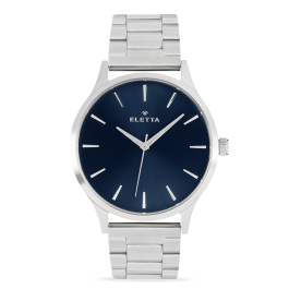 Relógio Homem New Classic XL Brushed Steel & Blue
