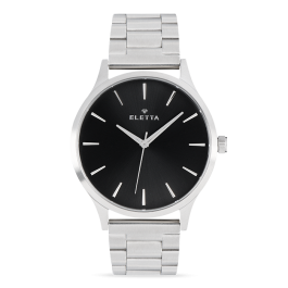 Relógio Homem New Classic XL Brushed Steel & Black