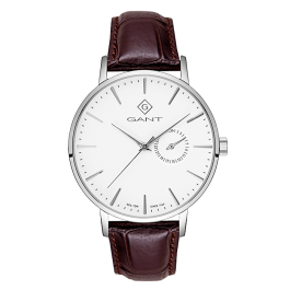 Relógio Masculino Park Hill III Branco e Castanho