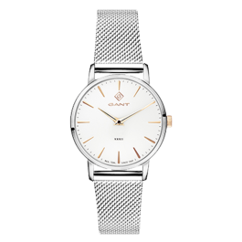 Relógio Feminino Park Hill Avenue Branco e Prateado