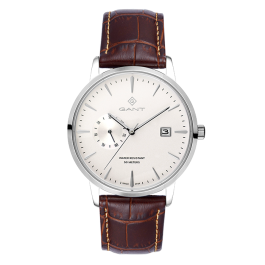 Relógio Masculino Easthill Branco e Castanho