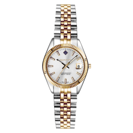 Relógio Feminino Sussex Mini Prateado e Bracelete Bicolor