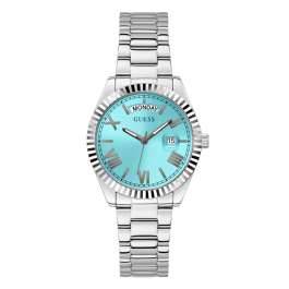 Relógio Feminino Luna Azul e Prateado