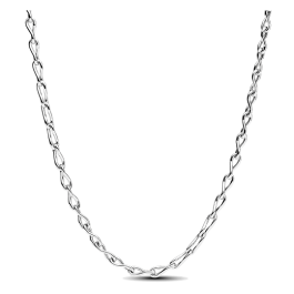 Colar corrente elos infinitos prata