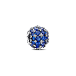 Conta Pavé Azul Cintilante