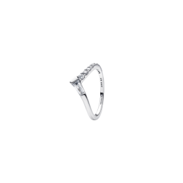 Anel Aro Pavé Baguette Tiara