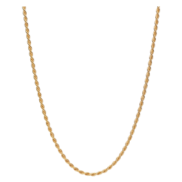 Colar Dourado Malha Corda