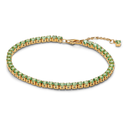 Pulseira Tenis Verde Brilhante