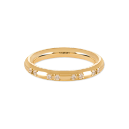 Anel Primrose Ouro Amarelo E Diamantes