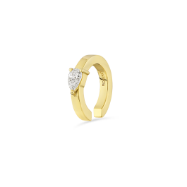 Earcuff Ouro Amarelo E Diamante