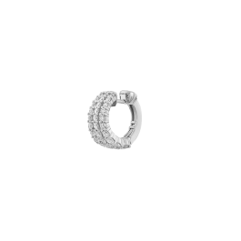 Ear Cuff em Ouro Branco E Diamantes