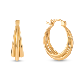 Argolas Ocean Ouro Amarelo