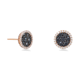 Brincos Diamantes E Diamantes Pretos