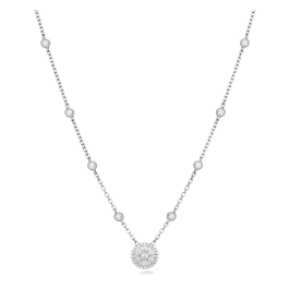 Colar Pendente Diamantes