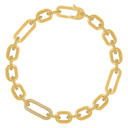 Pulseira Unity III Ouro Amarelo e Diamantes
