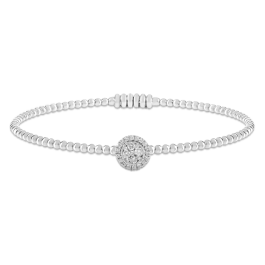 Pulseira Ouro Rosa E Diamantes