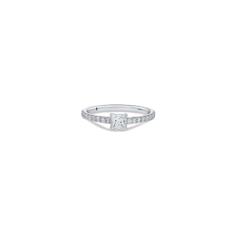 Anel Solitário Princess Ouro Branco 0.70ct