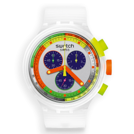 Relógio Swatch homem Branco Neon