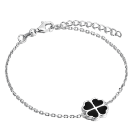 Pulseira PIETRA Trevo Preto