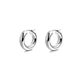 Brincos Rizzo Bold Grandes Prateados