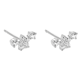 Brincos Signals Flor Prateados