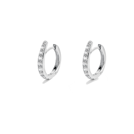 Brincos Rizzo Zircónias Prateados