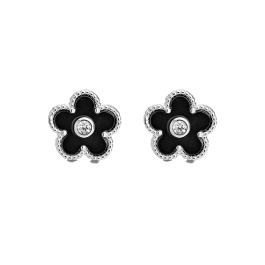 Brincos PIETRA Flor Preta