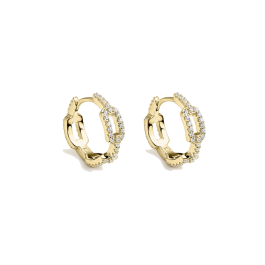 Brincos Join Elos Pequenos Dourados