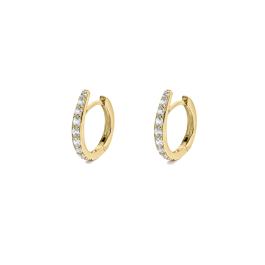 Brincos Rizzo Zircónias Dourados