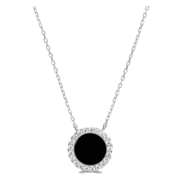 Colar PIETRA Círculo Onix M